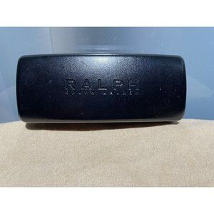 Ralph Ralph Lauren Sunglasses Eyeglasses Clamshell Hard Black Leather Case